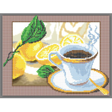 Схема під вишивку бісером "Чай з лимоном"