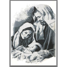Схема під вишивку бісером "Свята родина"