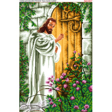 Схема під вишивку бісером "Ісус стукає в двері"